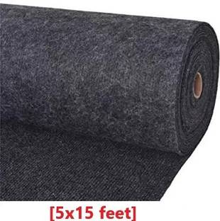 Acarpet Black, Grey Synthetic Carpet
