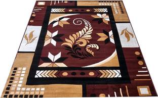 R CARPETS Brown Silk Carpet