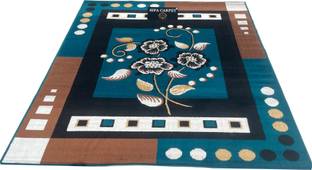 Shag Weaving Blue Silk Carpet