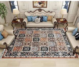 RUGS EXPERTS Black Silk Carpet