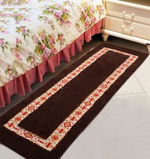 Saral Home Brown Cotton Runner