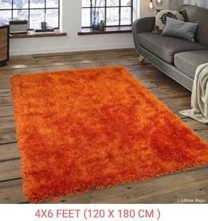 KAYNAT CARPET Orange Polyester Carpet