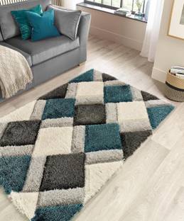 RM Handloom 4 ft  X 2 ft Polyester Carpet