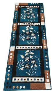 Shag Weaving Blue Acrylic Carpet