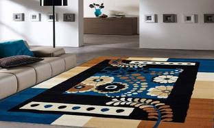 R CARPETS Multicolor Silk Carpet