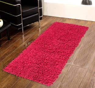 Saral Home Maroon Cotton Runner