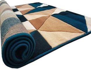 R CARPETS Multicolor Silk, Wool Carpet