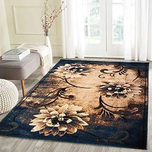 R CARPETS Brown Silk Carpet