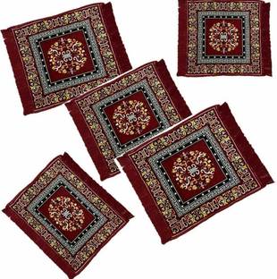 Stylishkanha 2 ft  X 2 ft Nylon Carpet