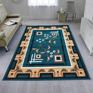 RUGS EXPERTS Blue Acrylic Carpet