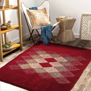 BSB HOME Maroon Chenille Carpet