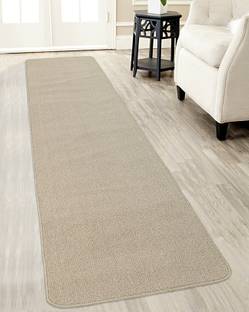Saral Home Beige Polypropylene Runner