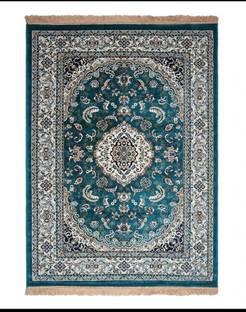R CARPETS 5 ft  X 7 ft Silk Carpet