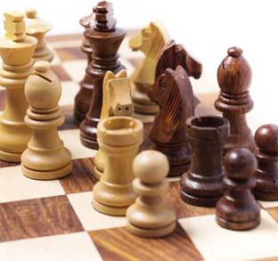 HHS SPORTS Wooden chess Coin Set, Set Of 32 pawns Carrom Pawns