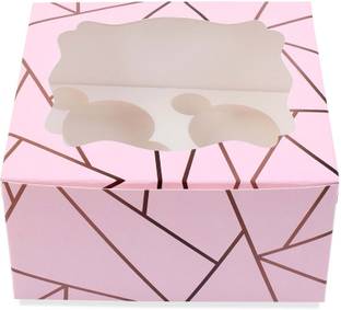 LINE 'N' CURVES Cake Box Paper Cupcake Packaging, Pastry Packaging, Bakery Box Packaging Box