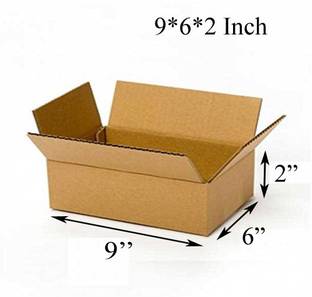 MALANI STORES Corrugated Craft Paper Size :-3Ply Corrugated packing box 9X6X2 INCH Packaging Box