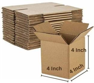 Grow Packing Solution Corrugated Cardboard (25 Boxes) 4 x 4 x 4 Inches 3 ply Cartoon Box Packaging Box