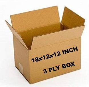 SHREE TIRUPATI REFRACTORIES AND CERAMICS Corrugated Cardboard 3 Ply- SIZE: 18x12x12 Inch (120 GSM Pure virgin paper) Packaging Box