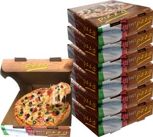 Aakriti Pizza Box Craft Paper 7" Pizza Takeaway, Pizza Delivery Box, Kraft Pizza Box, Small Pizza Box Packaging Box