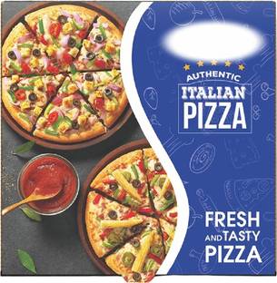 KHAANA PACKAGING Pizza Box Cardboard Pizza Box, 3ply 12X12X1.75 Inch Ideal for deliveries from restaurants & Hotel Packaging Box