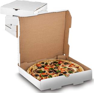 KHAANA PACKAGING Pizza Box Cardboard Box, 3ply Corrugated Pizza box, 6 Inch Pizza Box 6.5X6.5X1.5'' inch Pizza Packaging Box