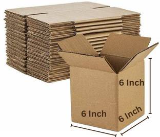 Grow Packing Solution Corrugated Cardboard (25 Boxes) 6 x 6 x 6 Inches 3 ply Cartoon Box Packaging Box
