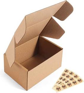 JIA INDUSTRIES Self-Locking Box Craft Paper 3ply self-locking/Auto lock corrugated box size :-7X7X2inch Packaging Box