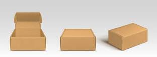MALANI STORES Self-Locking Box Cardboard, Craft Paper, Paper Packaging Box