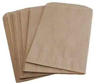 Add Gear Paper Bag Craft Paper 8 x 13 inch, 100 GSM - Eco Friendly, Biodegradable, Grocery Bag, Courier Bag Packaging Box