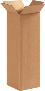POWERLON Corrugated Cardboard 5 Ply Strong 4 x 4 x 12 Inches Heavy-Duty Carton Boxes Packaging Box