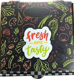 KHAANA PACKAGING Pizza Box Paper, Cardboard 7 Inch Pizza Box 3ply 7X7X1.5 inch Ideal for deliveries from restaurants & Hotel Packaging Box