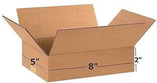 SecureShip Corrugated Cardboard 3 Ply 8 x 5 x 2 Inches Corrugated Packing Box for Secure Shipping Packaging Box