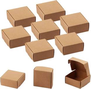MALANI STORES Self-Locking Box Craft Paper 3 Ply Self Locking Corrugated Packaging BROWN Boxes Size: 3.5*3*1.5 Inch Packaging Box