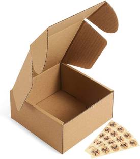 MALANI STORES Self-Locking Box Craft Paper 3 Ply Self LockingCorrugated Packaging BROWN Boxes Size: 4.5*3*1.5 Inch Packaging Box