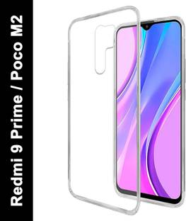 Flipkart SmartBuy Back Cover for Mi Redmi 9 Prime, POCO M2 Clear TPU Case