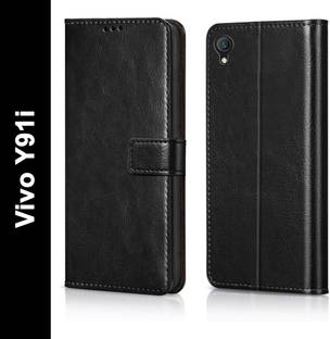 COVERBLACK Flip Cover for Vivo 1820 - Y91i