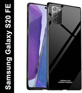 ELEF Back Cover for Samsung Galaxy S20 FE Luxurious Toughened Glass Back Case Shockproof Bumper Case