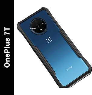 MOBILOVE Back Cover for OnePlus 7T | Four Corner Hybrid Soft PC Anti Clear Gel TPU Bumper Case