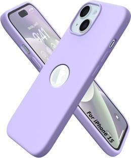 VONZEE Back Cover for iPhone 15 Case 6.1 inches, Liquid Silicone 3 Layers Logo Cut Soft Gel Rubber Phone Case