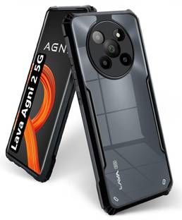 VAPRIF Back Cover for Lava Agni 2 5G, Transparent Hybrid Hard PC Back TPU Bumper