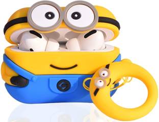 CASEKOO Back Cover for Airpods Pro 2, Minions Cartoon Silicone Case Cover Compatible with Air-Podss Pro 2