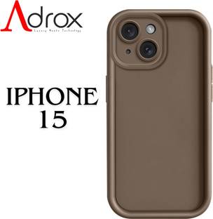 adrox Back Cover for iPhone 15 Soft Silicone Cover Camera Protection, Scratch Proof, Shock Protection