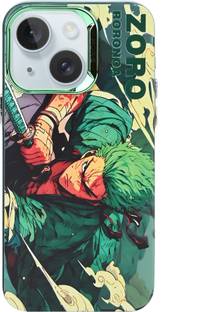 MS-Shield Back Cover for Apple iPhone 15, 3D Anime one piece Zoro Embossed Soft Back Case