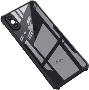 SUNSHINE Back Cover for IPHONE XS MAX| Shockproof Crystal Clear | 360 Degree Protection | Black Case Cover