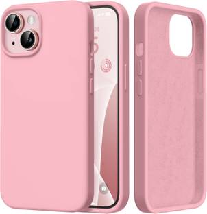 VONZEE Back Cover for Apple iPhone 15 Liquid Silicone Microfiber Cloth Lining 3 layer Case