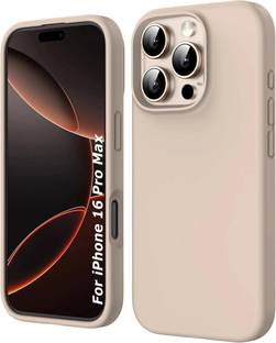 VONZEE Back Cover for iPhone 16 Pro Max (6.9 inches) Triple Layer Microfiber Cloth Lining Silicone Case