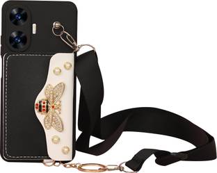 PEEPERLY Back Cover for OnePlus Nord CE 2 Lite Butterfly lock Wallet Phone Back Case