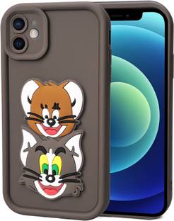DARKFIT Back Cover for Apple iPhone 12, 3D Tom & Jerry Design Case