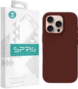 Sprig Back Cover for Sprig Liquid Silicone Back Cover for Apple iPhone 16 Pro Max (Blue, Hard Case, Pack of: 1)