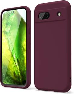 Vshop Back Cover for Liquid Silicone Designed Back Case Cover for Google Pixel 8a